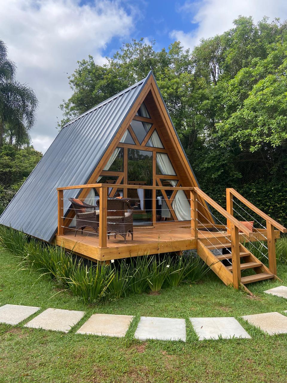 Chalé em madeira 12m² em São Roque SP