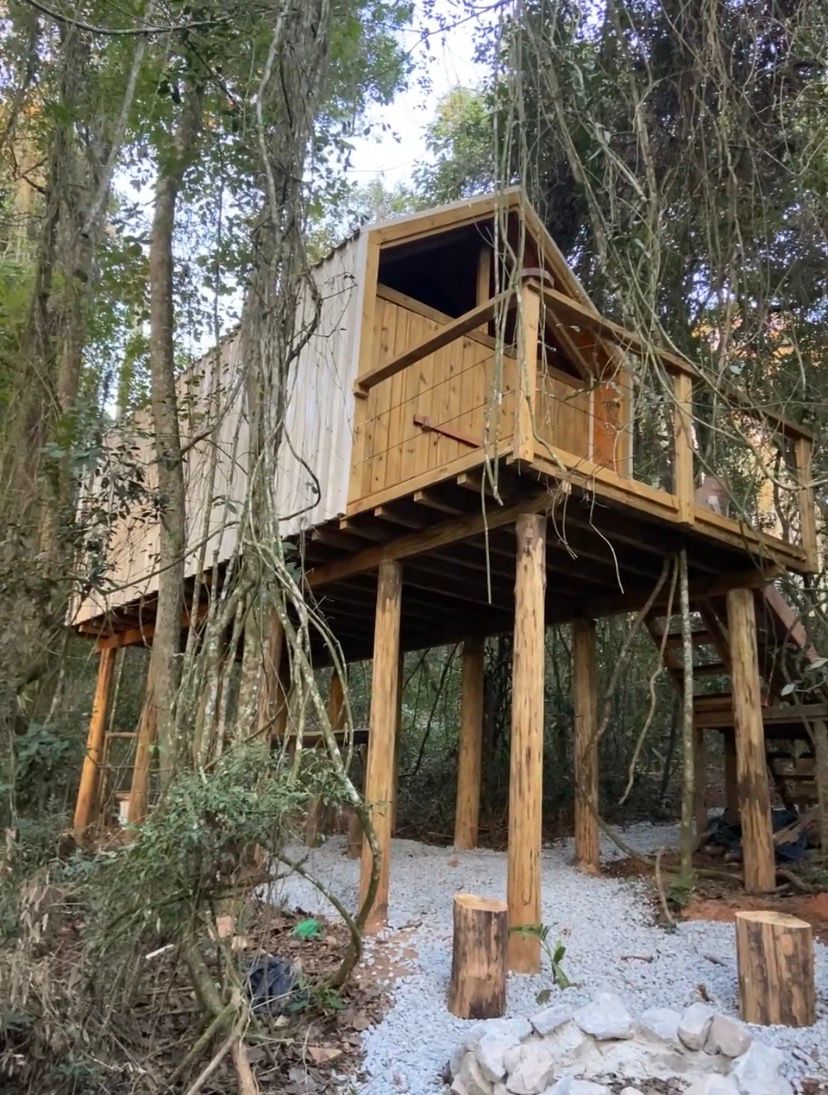 Chalé sustentável em madeira 18m²